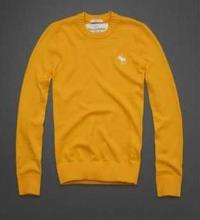 heren abercrombie and fitch crewneck truien moose logo geel Overhemd Casual eq5y0185